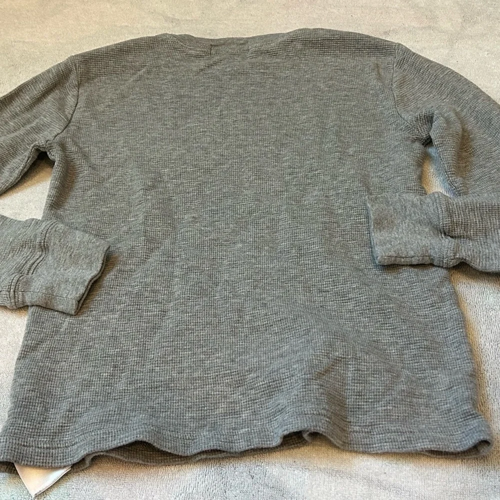 Polo by Ralph Lauren Heather Gray Waffle Knit Top
